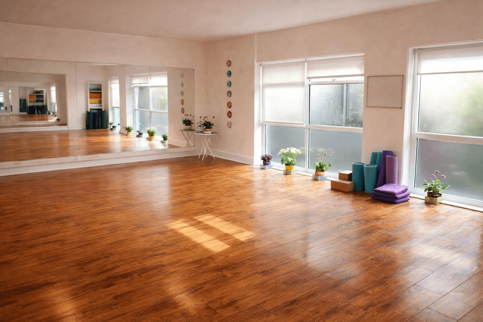 The light-filled Nirvana Yoga studio in Lanark