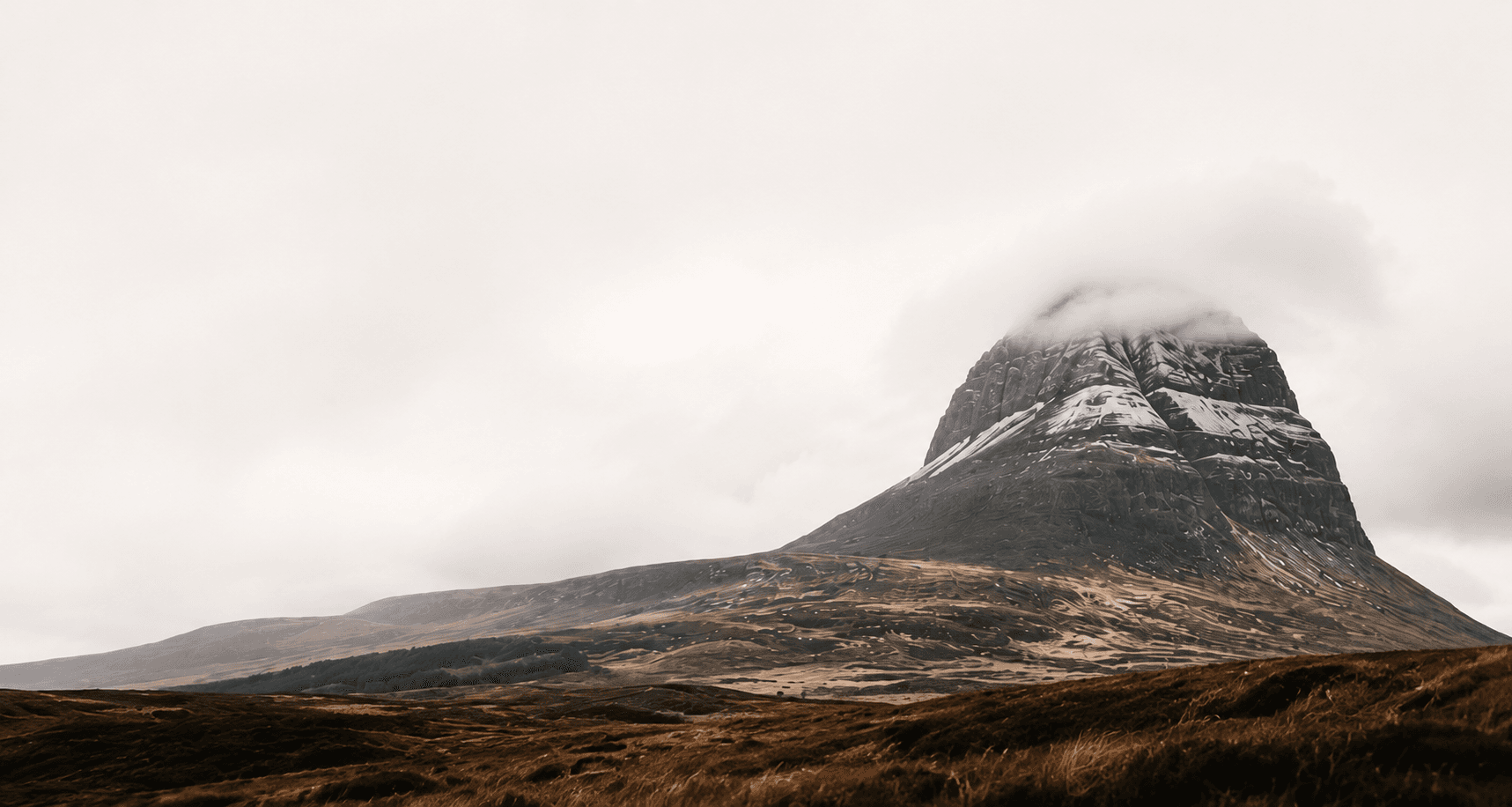 Suilven rising above the Scottish landscape