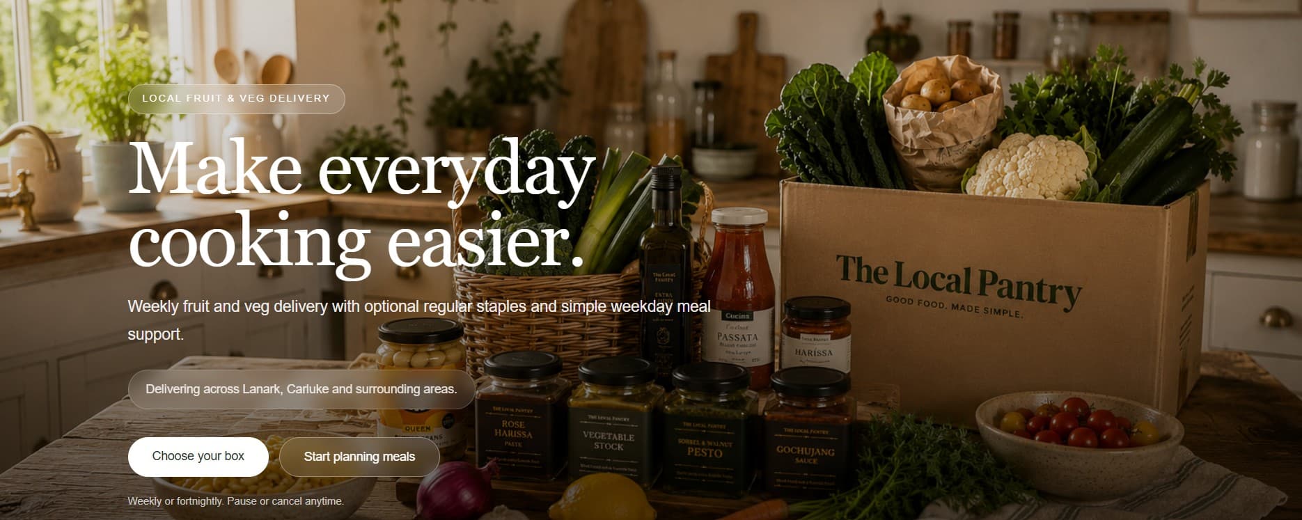 The Local Pantry homepage