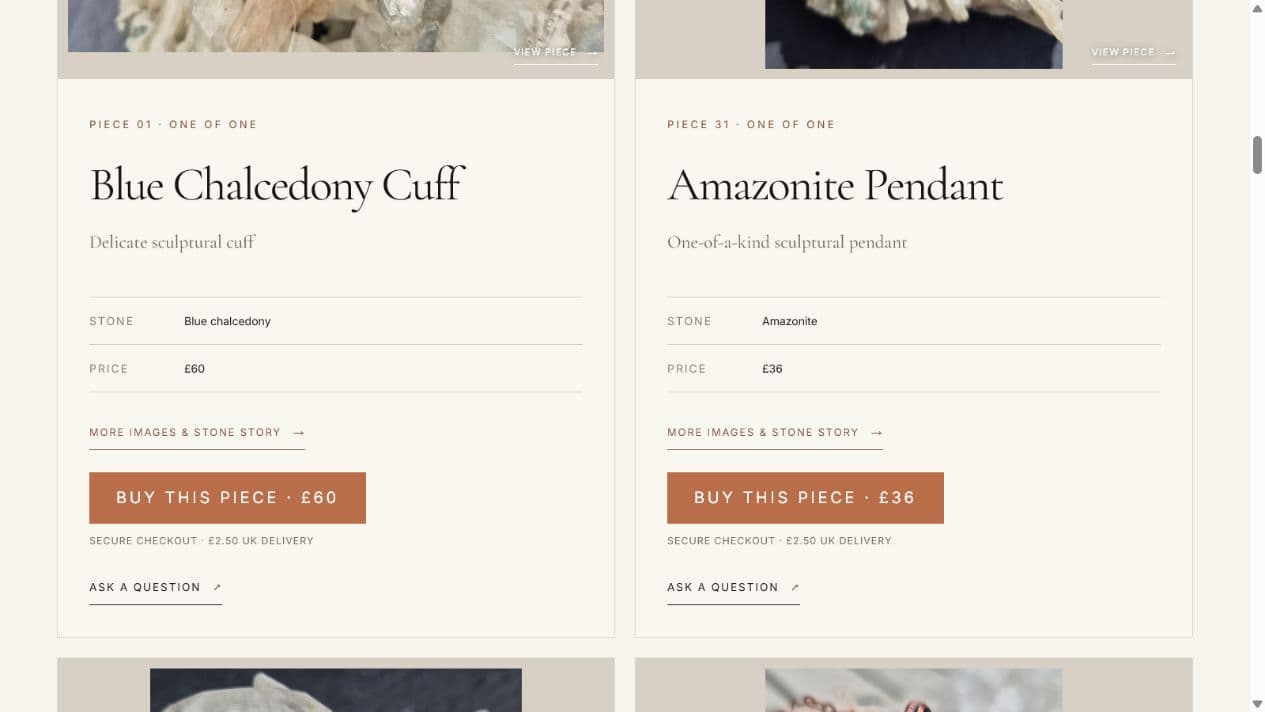 Wrapture collection showing prices, secure purchase controls and delivery information